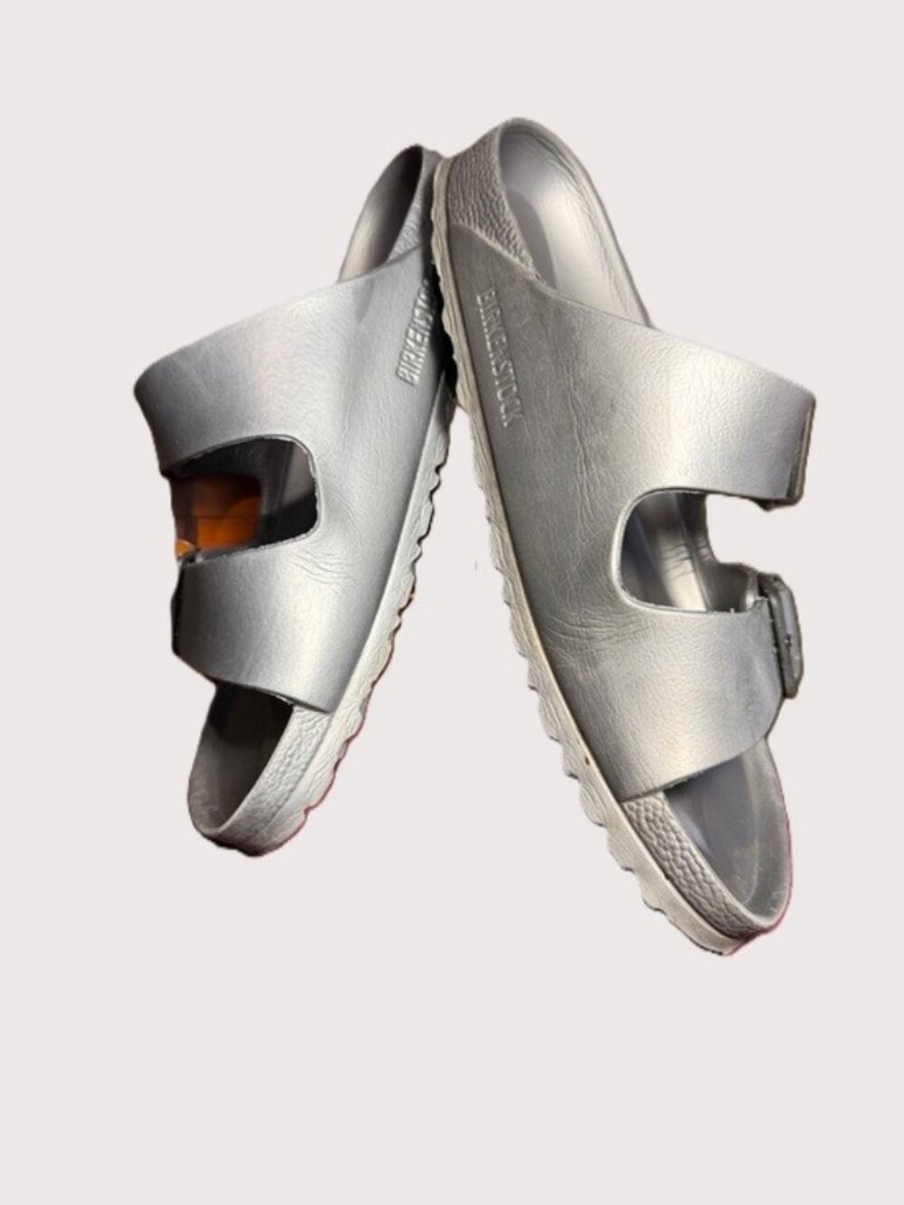 Birkenstock Arizona EVA Waterproof Two-Strap Slide Grey Size 38